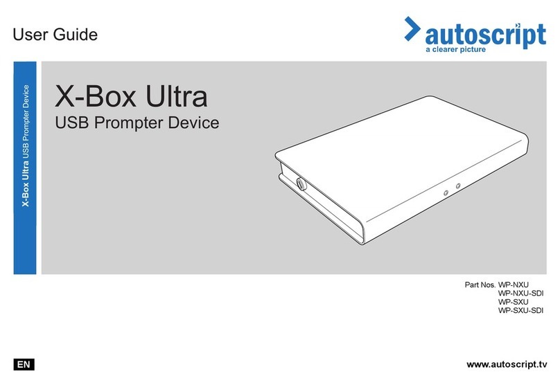 Autoscript X-Box Ultra WP-NXU User manual