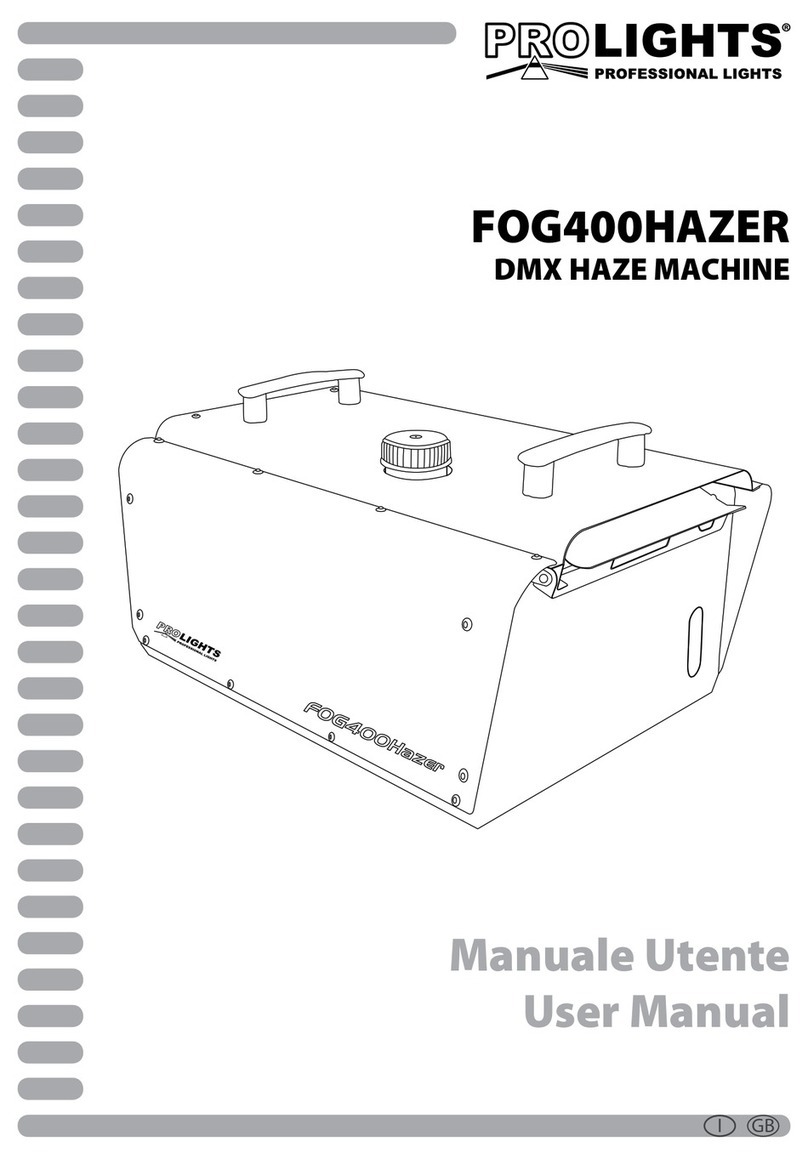 Music & Lights ProLights FOG400HAZER user manual