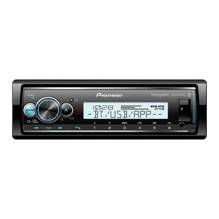 Pioneer MVH-MS512BS quick start guide