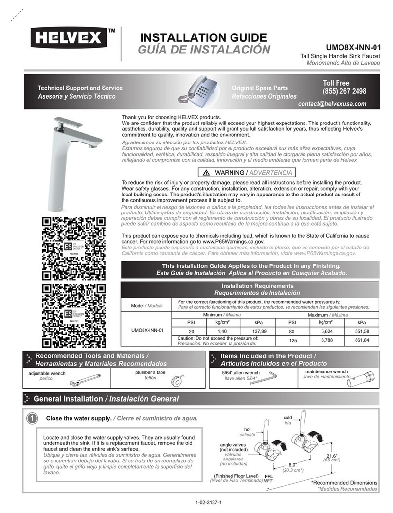 Helvex UMO8X-INN-01 installation guide Helvex UMO8X-INN-01 installation guide