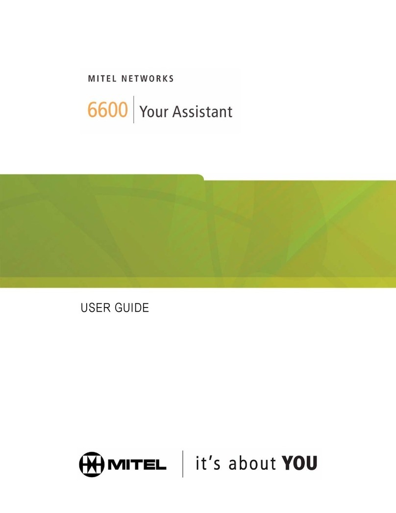 Mitel 6600 User manual