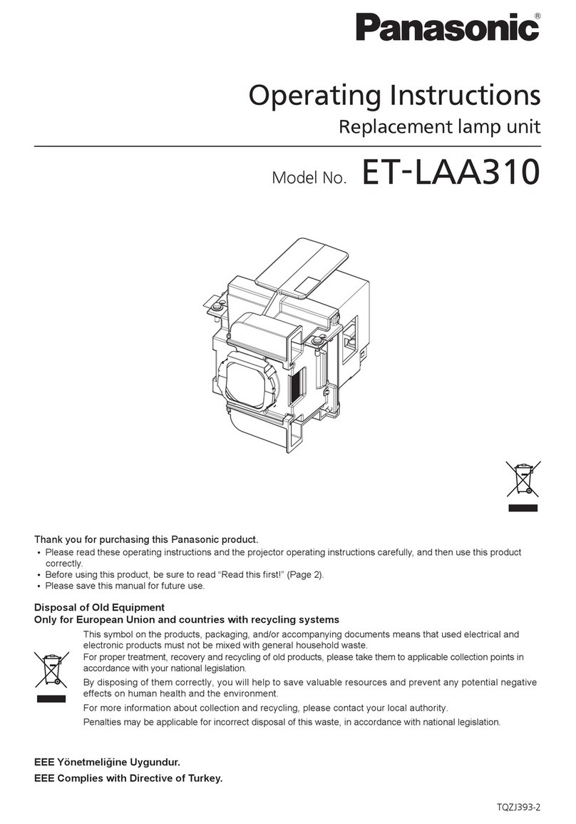 Panasonic ET-LAA310 operating instructions