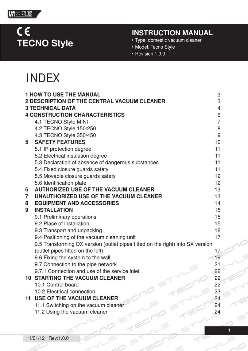 SISTEM AIR TECNO Style User manual SISTEM AIR TECNO Style User manual