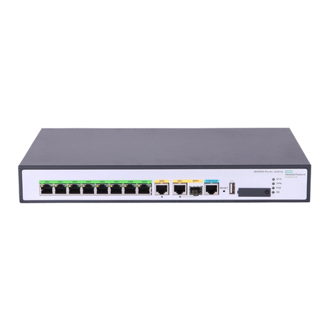 HPE FlexNetwork MSR958 User manual HPE FlexNetwork MSR958 User manual