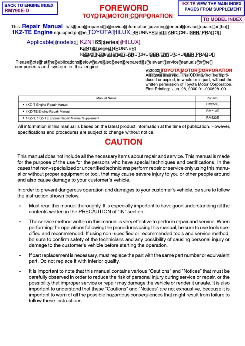Toyota 1KZ-TE Repair manual