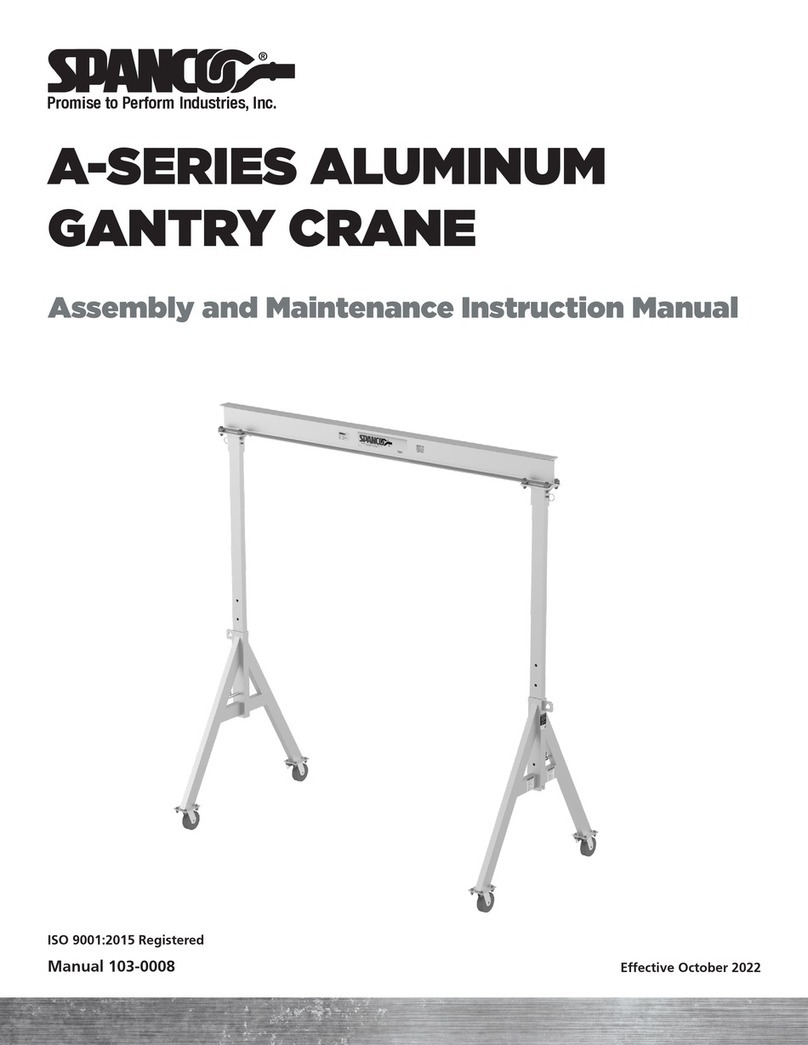 Spanco A Series Assembly and maintenance instruction Spanco A Series Assembly and maintenance instruction