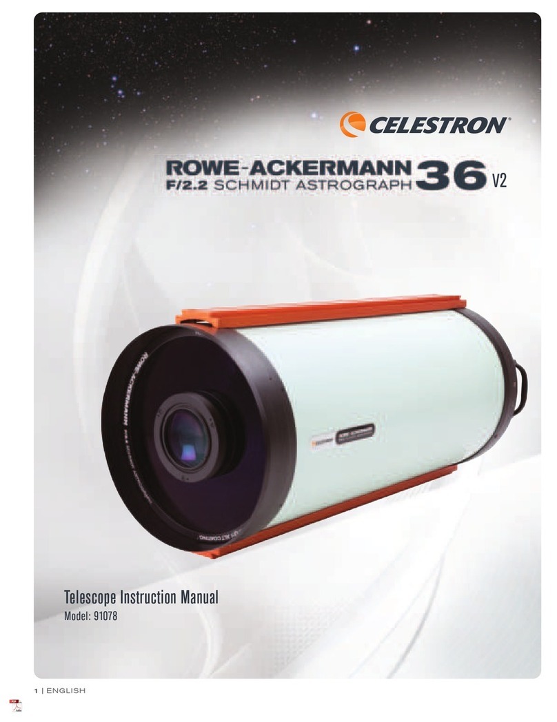 Celestron ROWE-ACKERMANN F/2.2 SCHMIDT ASTROGRAPH 36... User manual