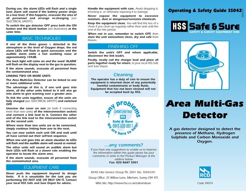 HSS Hire Safe and Sure 34074 Operating & safety guide
