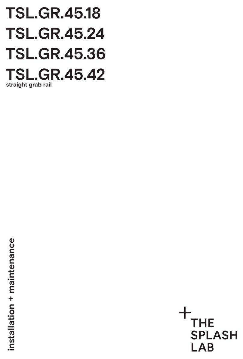 Splash Lab TSL.GR.45.18 Installation & maintenance