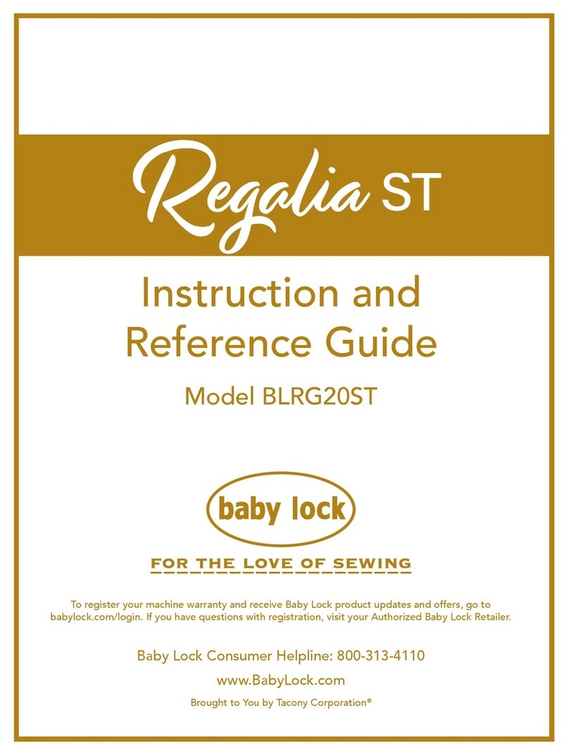 Baby Lock BLRG20ST Instruction and reference guide