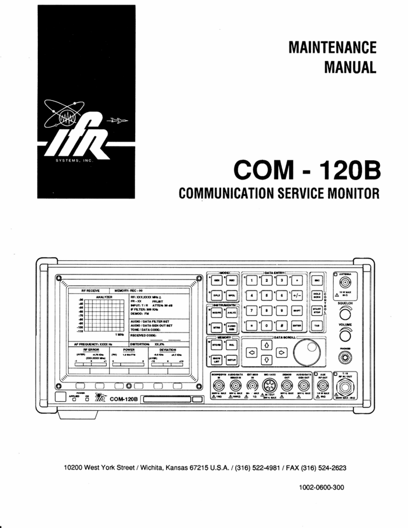 IFR COM-120B User manual