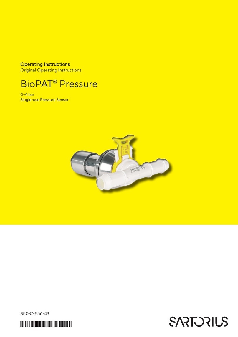 Sartorius BioPAT Pressure operating instructions