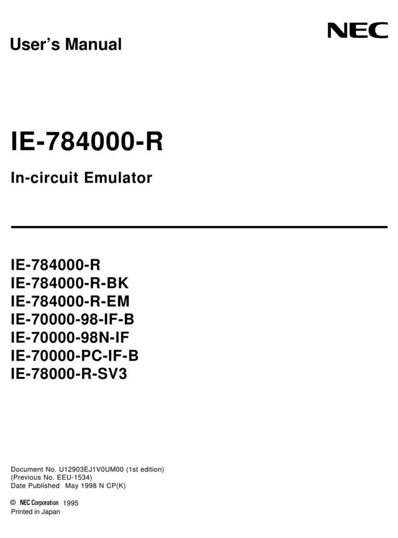 NEC IE-784000-R User manual
