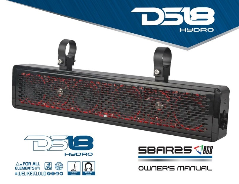 DS18 SBAR25 owner's manual