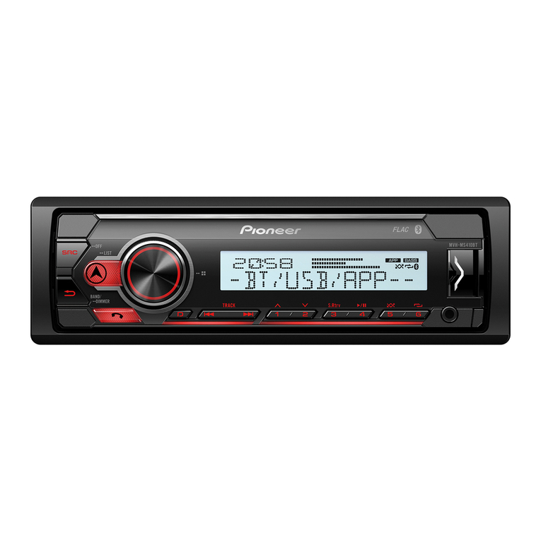 Pioneer MVH-MS410BT quick start guide