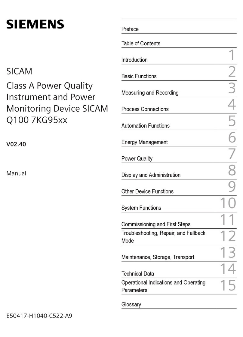 Siemens SICAM Q100 7KG95 Series User manual