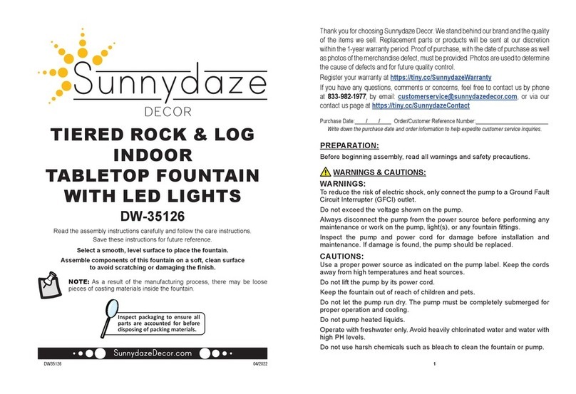Sunnydaze Decor DW-35126 Assembly instructions