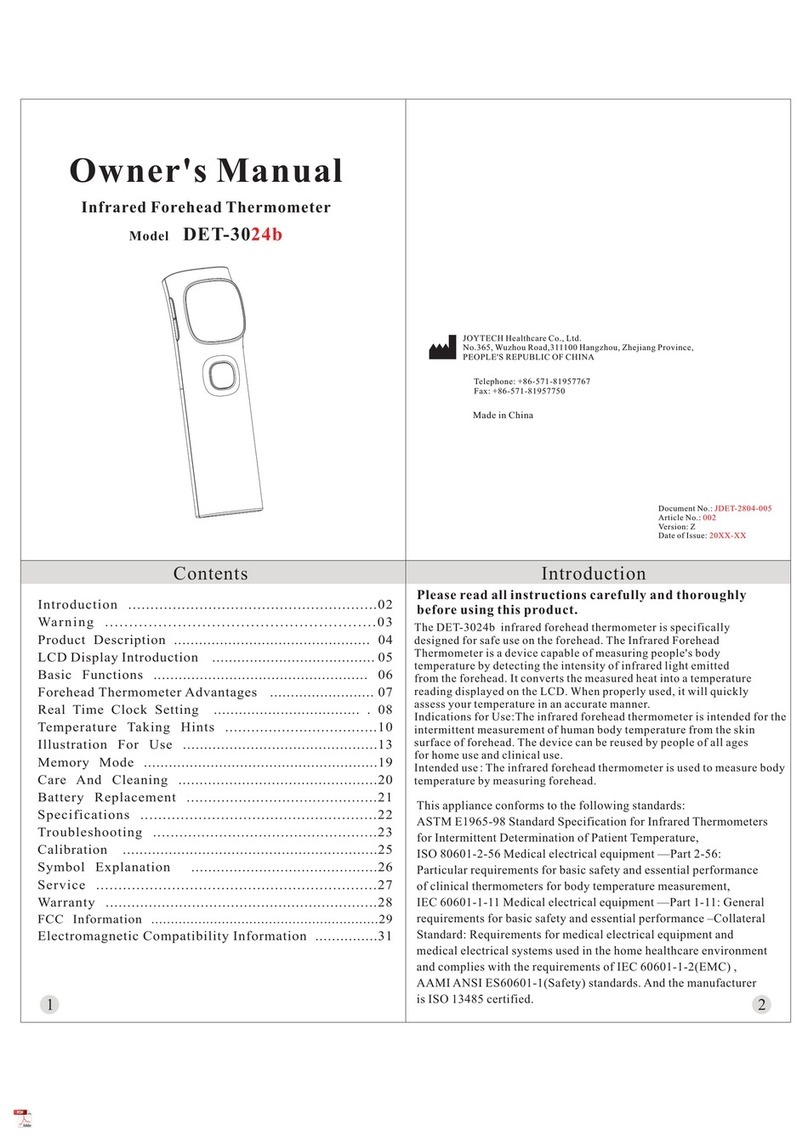 JOYTECH DET-3024b User manual