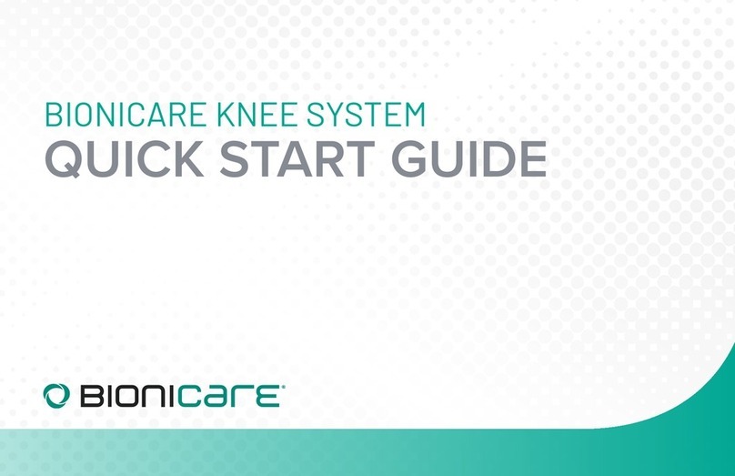 Bionicare KNEE SYSTEM User manual