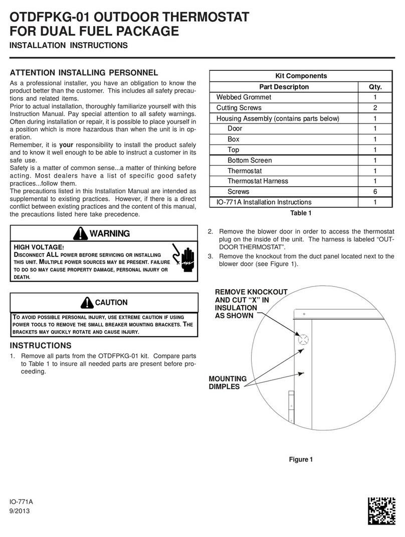 Goodman OTDFPKG-01 installation instructions