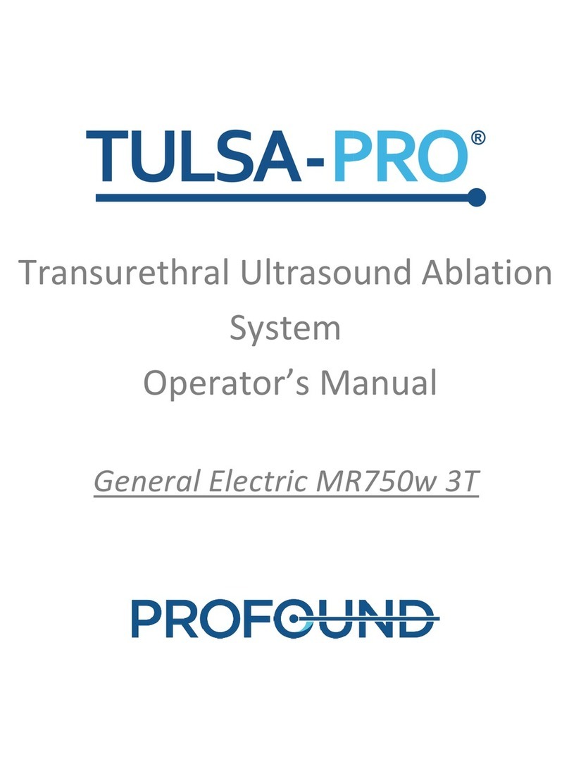Profound TULSA-PRO Transurethral Ultrasound Ablation... Operator's manual