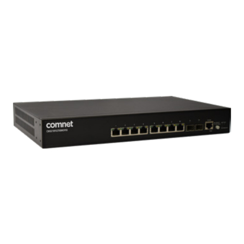 Comnet CWGE10FX2TX8MSPOE Installation and operation manual
