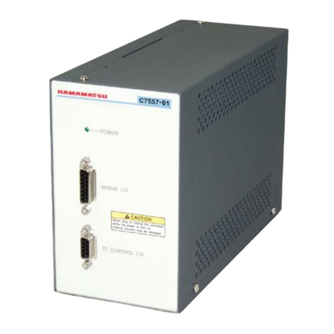 Hamamatsu Photonics C7557-01 instruction manual