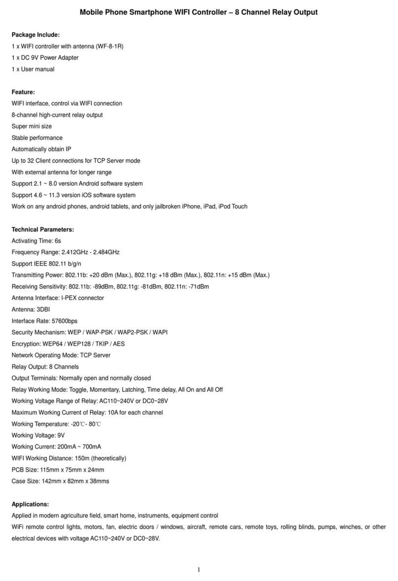 CaryMart WF-8-1R User manual