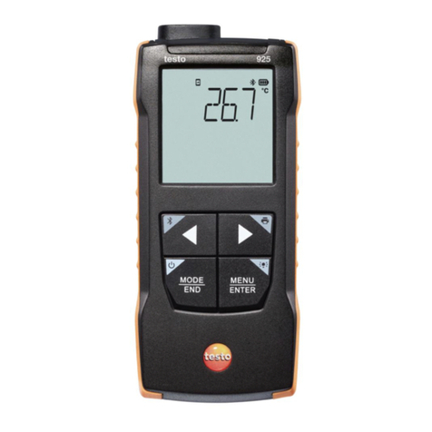 TESTO 925 instruction manual