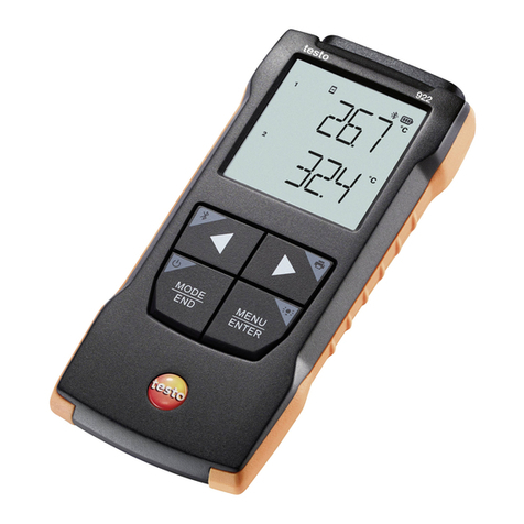 TESTO 922 instruction manual