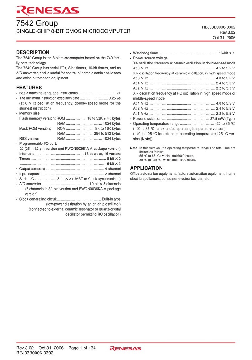 Renesas 7542 manual