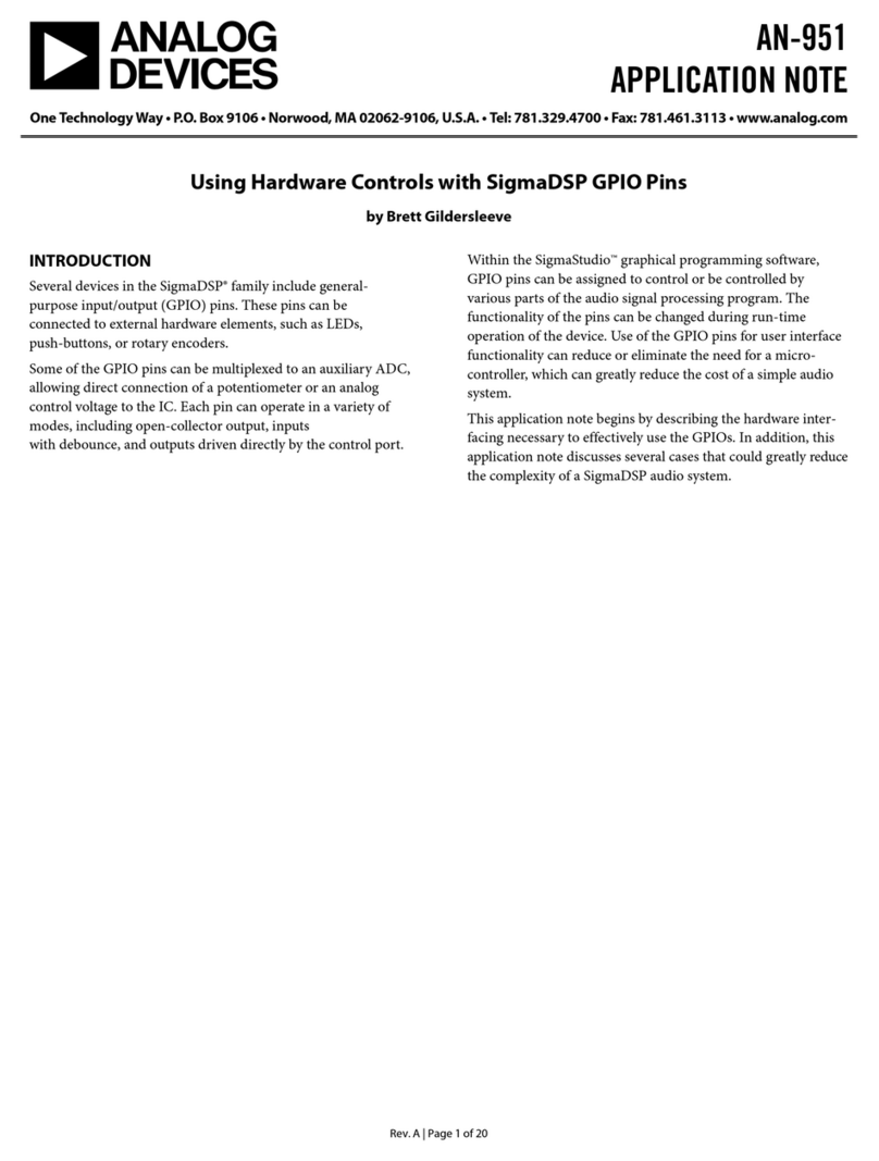 Analog Devices AN-951 Installation and operating instructions