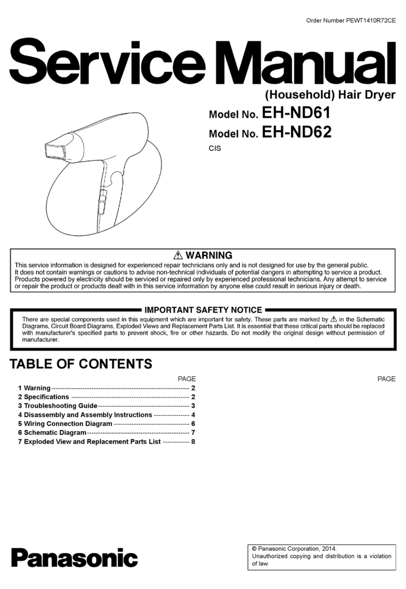Panasonic EH-ND61 Service manual