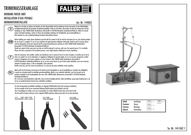 Faller 144062 User manual