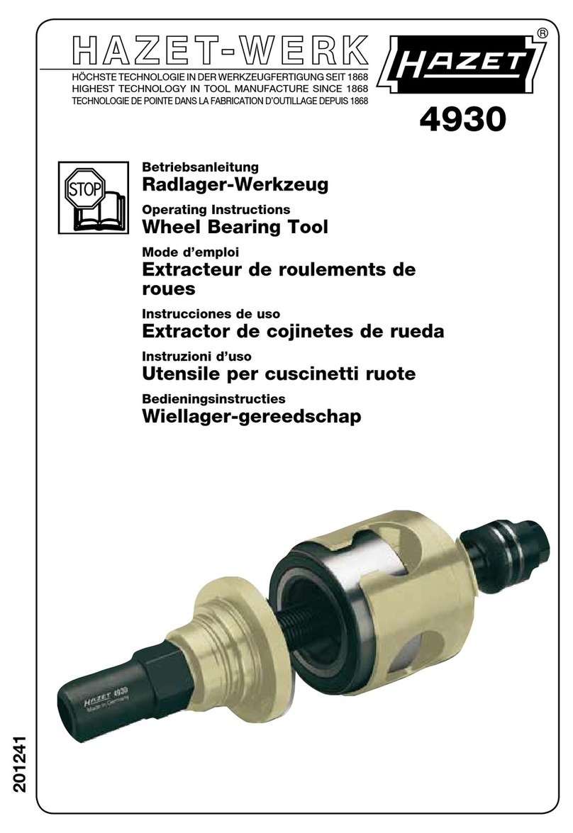 Hazet 4930 User manual