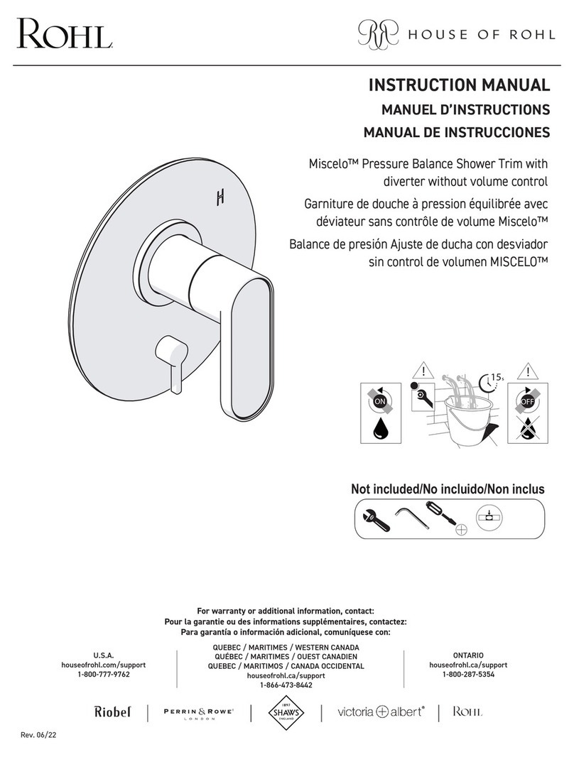 Rohl Miscelo instruction manual