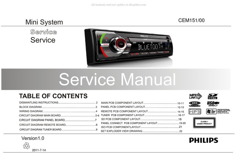 Philips CEM151/00 Service manual Philips CEM151/00 Service manual