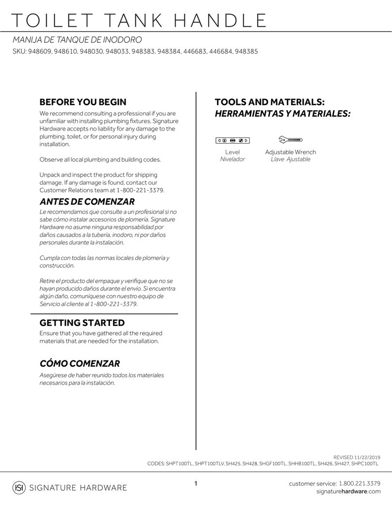 Signature Hardware 948609 User manual