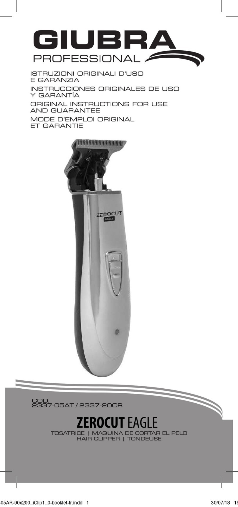 Giubra Professional ZEROCUT EAGLE Original instructions