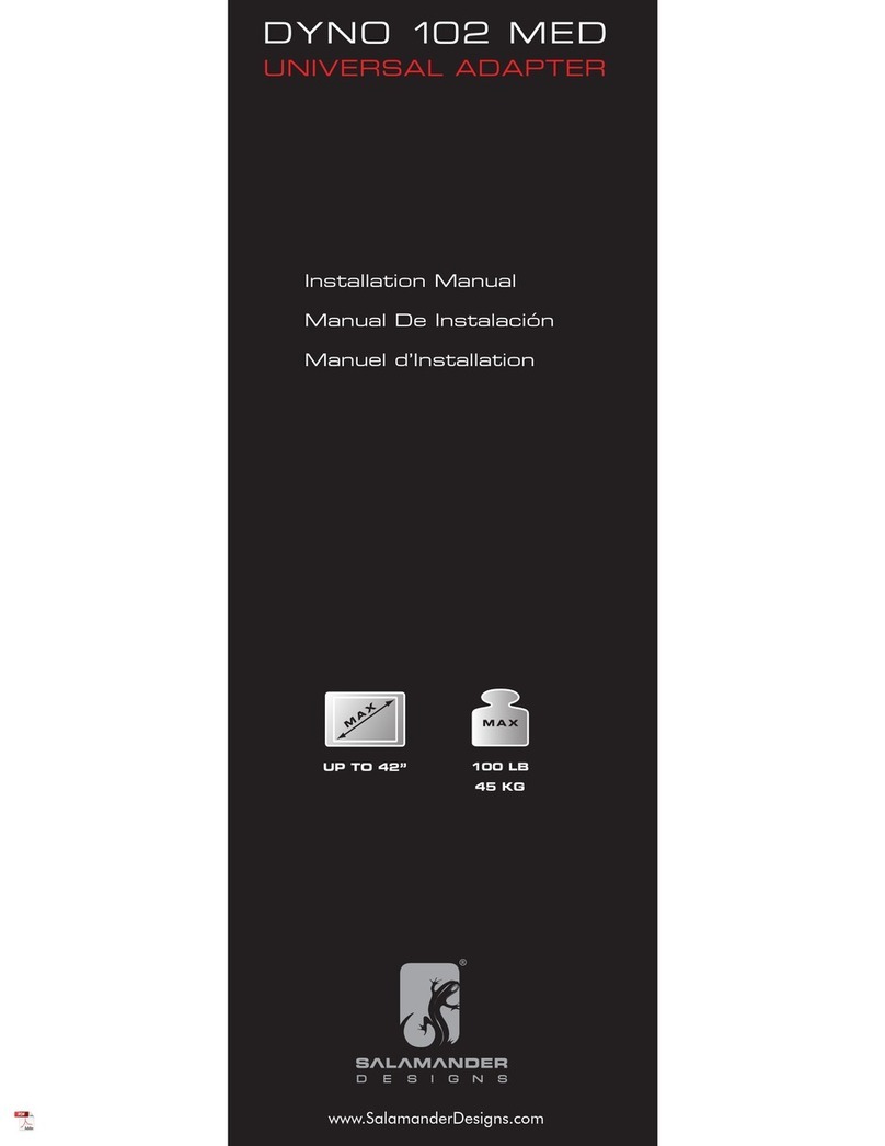 Salamander Designs DYNO 102 MED installation manual