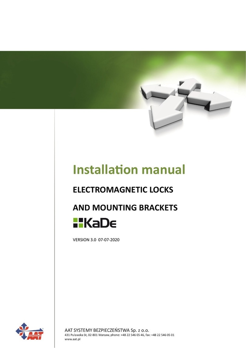 AAT KaDe KDA-LOCK180Z-II installation manual