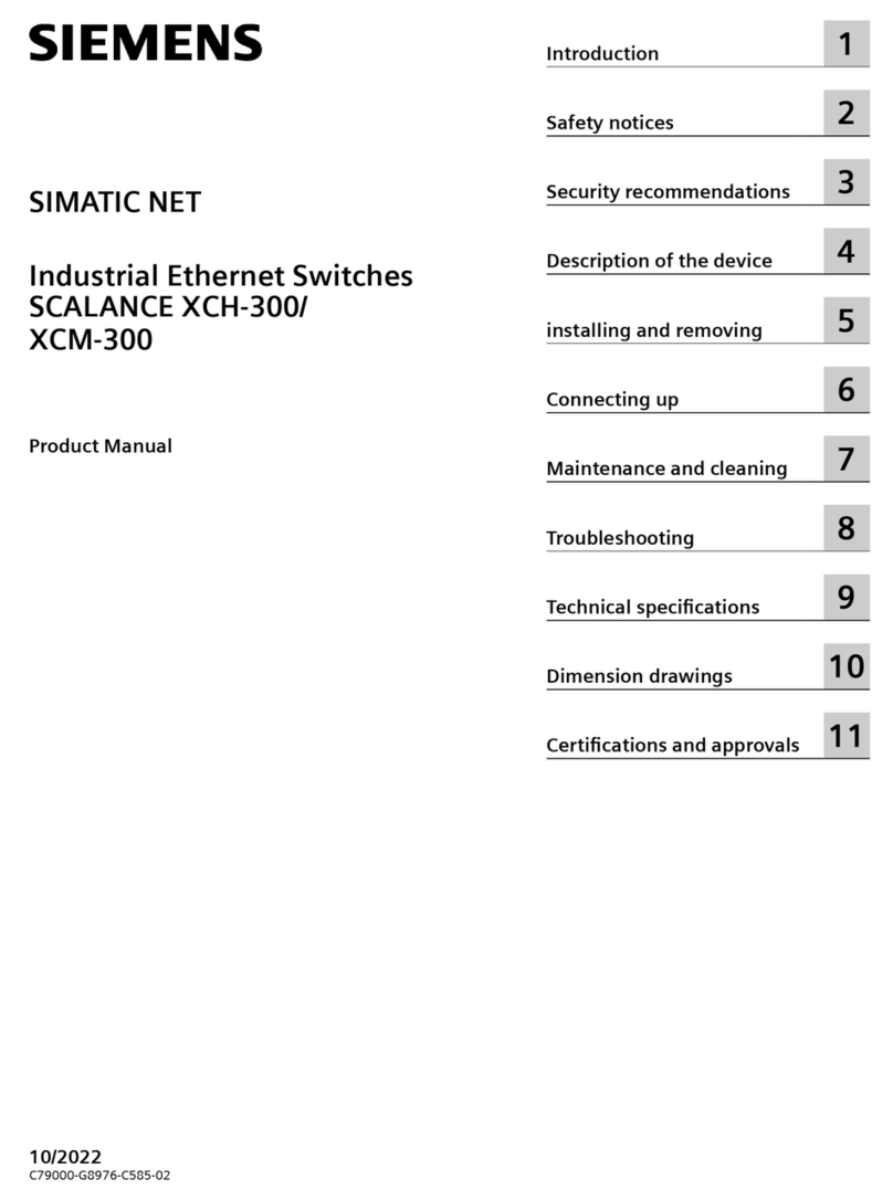 Siemens SIMATIC NET SCALANCE XCH-300 product manual