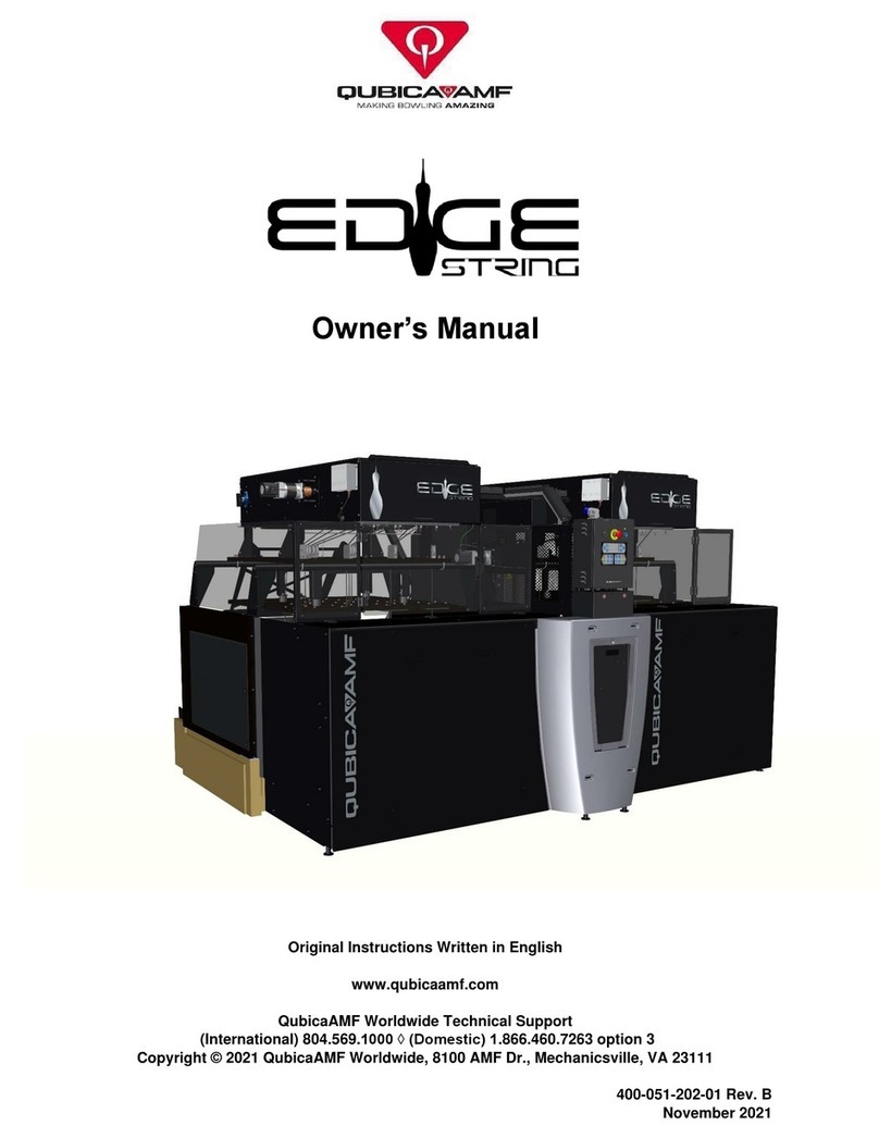 QubicaAMF Edge String owner's manual