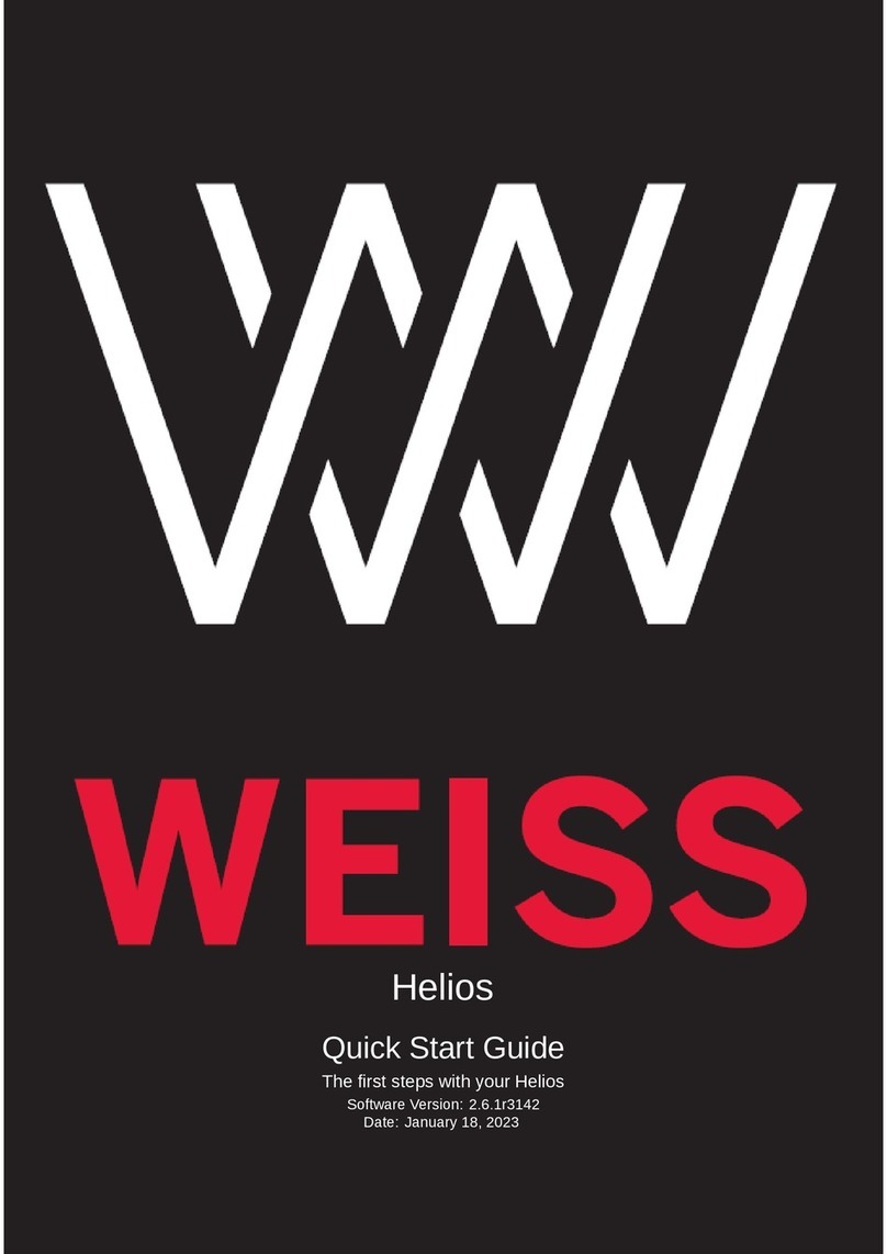 WEISS Helios quick start guide