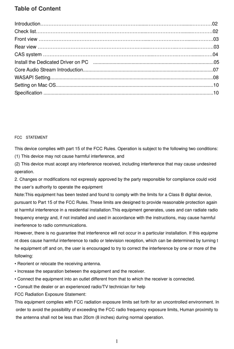 Questyle Audio T2 User manual