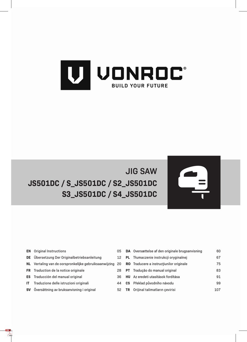 VONROC JS501DC User manual