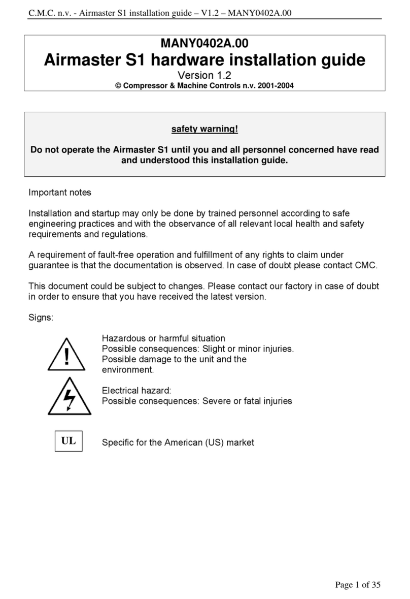 CMC Airmaster S1 Hardware installation guide