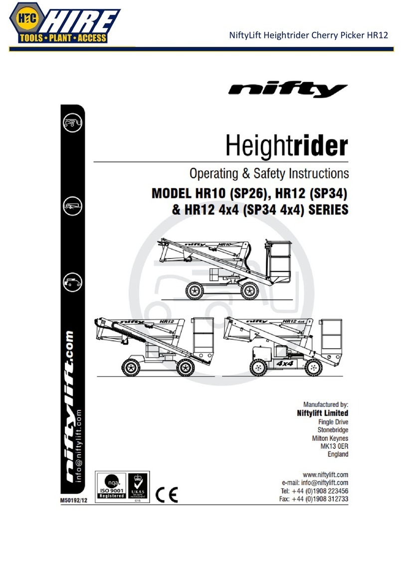 NIFTYLIFT HR 10 Operating and safety instructions