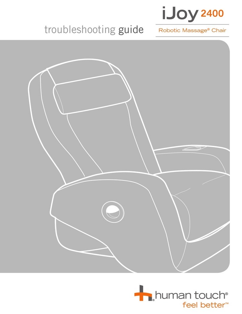 Human Touch Robotic Massage iJoy2400 troubleshooting guide