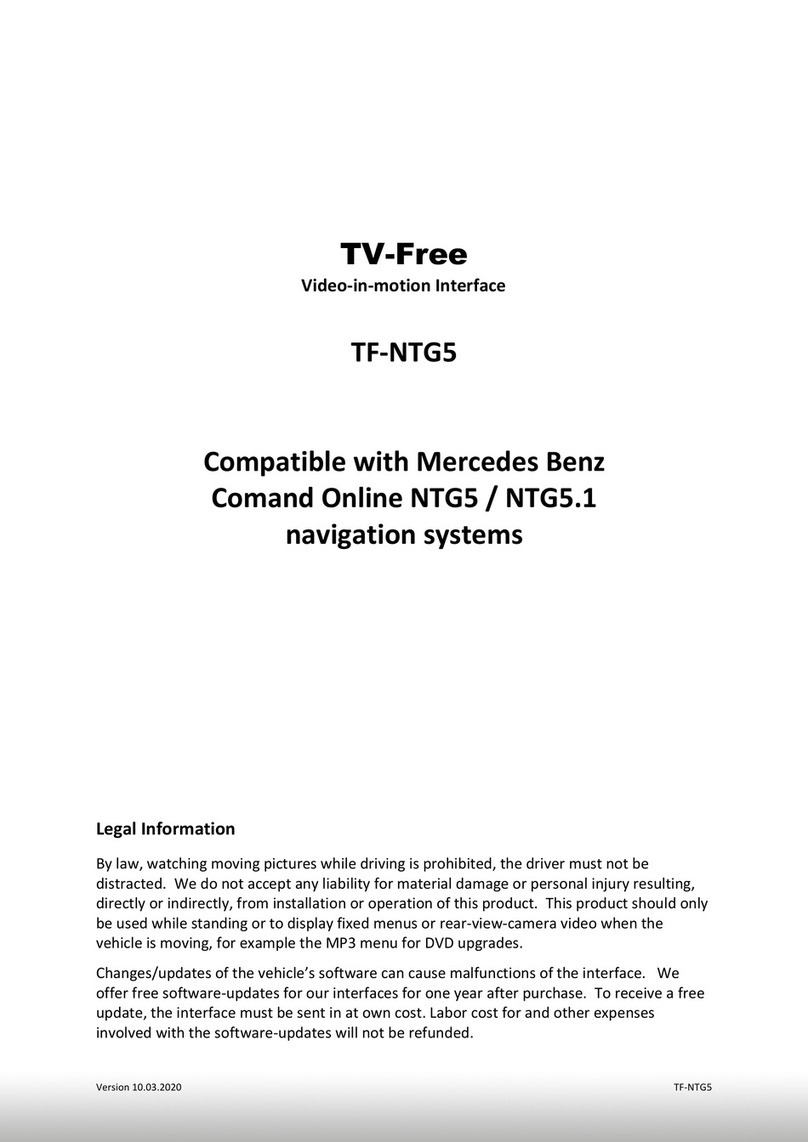 Caraudio-Systems TV-Free TF-NTG5 User manual